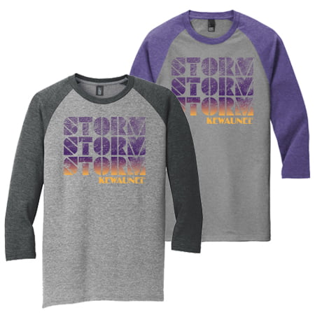 District Adult Perfect Tri 3/4-Sleeve Raglan