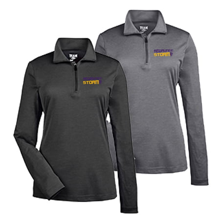 Team 365 Ladies' Zone Sonic Heather Performance Quarter-Zip