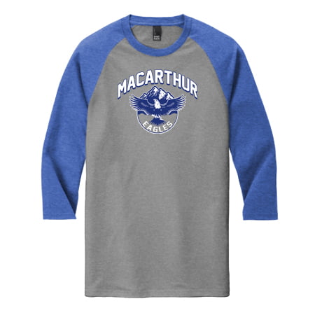 District Adult Perfect Tri 3/4-Sleeve Raglan
