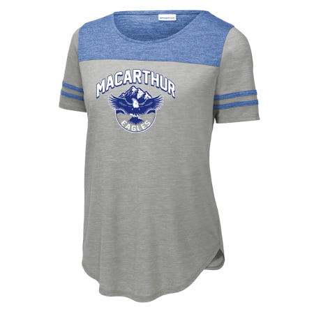 Sport-Tek Ladies PosiCharge Tri-Blend Wicking Fan Tee