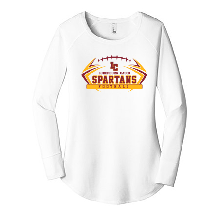 District Ladies Perfect Tri Long Sleeve Tunic Tee