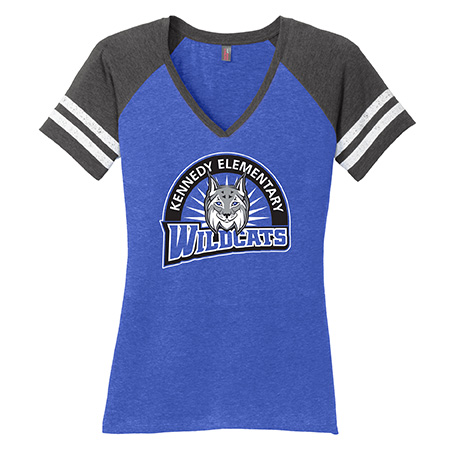 District Ladies Game V-Neck Tee