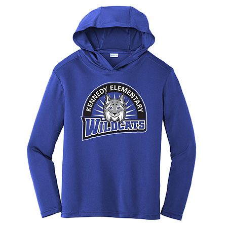 Sport-Tek Youth PosiCharge Hooded Long Sleeve Tee