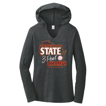 District Ladies Perfect Tri Long Sleeve Hoodie