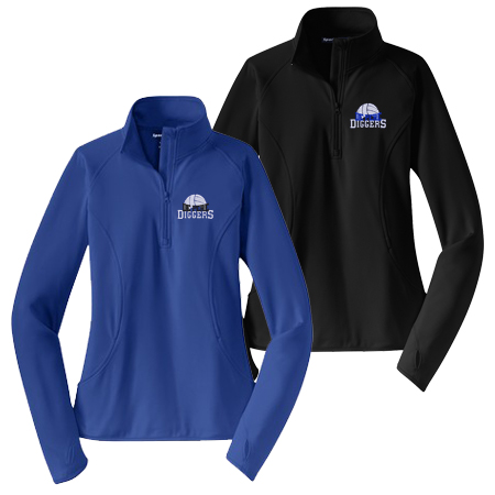 Sport-Tek Ladies Sport-Wick Stretch 1/2-Zip Pullover