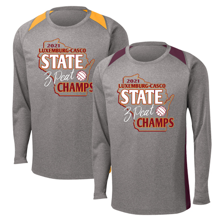 Sport-Tek Heather Colorblock Long Sleeve Contender Tee
