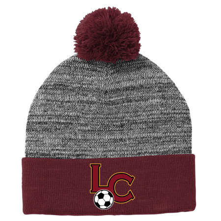 Sport-Tek Heather Pom Pom Beanie