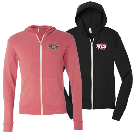 BELLA CANVAS Unisex Triblend Full-Zip Lightweight Hoodie