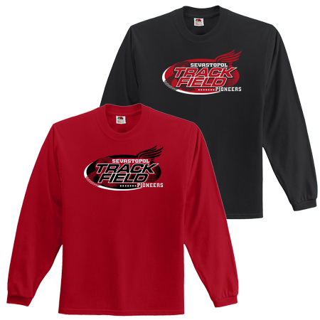 Fruit of the Loom 100% Cotton Long Sleeve T-Shirt