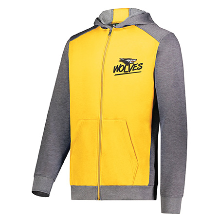 Augusta Youth Three-Season Fleece Full Zip Hoodie