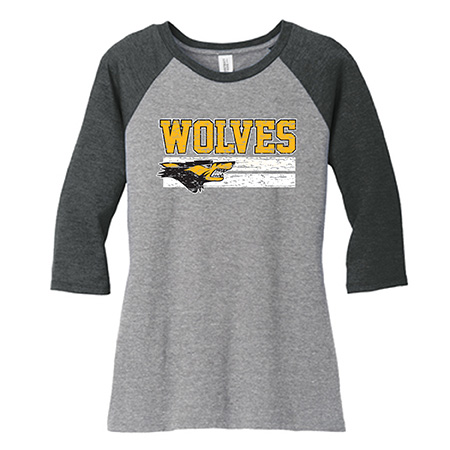 District Women’s Perfect Tri ¾ Sleeve Raglan
