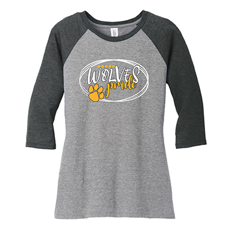 District Women’s Perfect Tri ¾ Sleeve Raglan