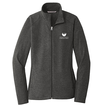 Port Authority Ladies Heather Microfleece Full-Zip Jacket