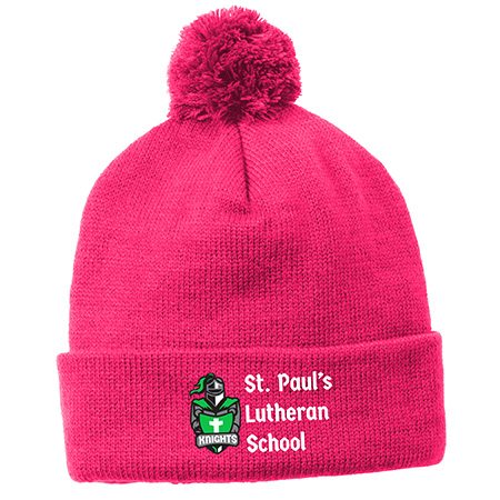 Sport-Tek Solid Pom Pom Beanie