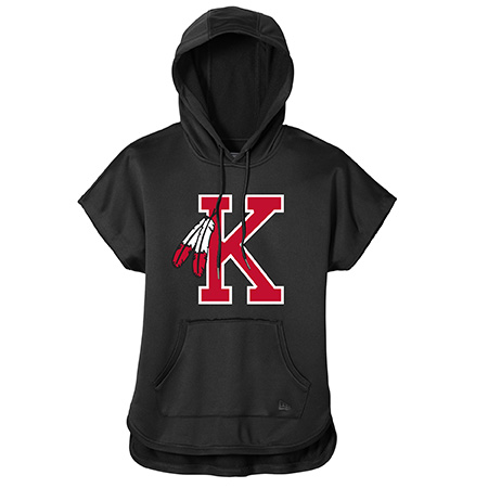 New Era Ladies Performance Terry Short Sleeve Hoodie