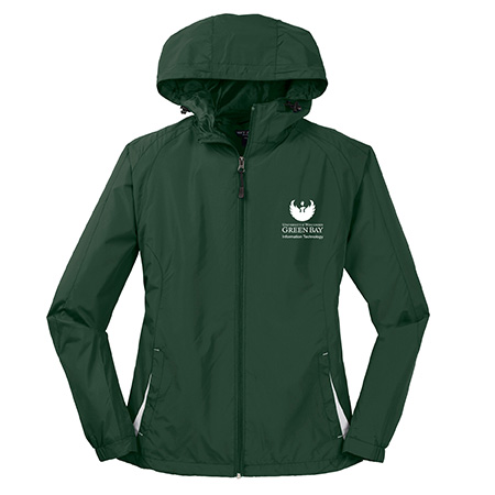 Sport-Tek Ladies Colorblock Hooded Raglan Jacket