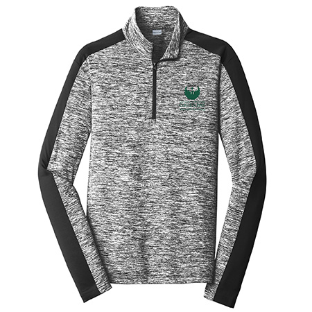 Sport-Tek PosiCharge Electric Heather Colorblock 1/4-Zip Pullover