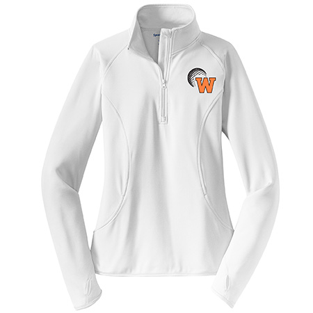 Sport-Tek Ladies Sport-Wick Stretch 1/4-Zip Pullover