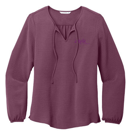 Port Authority Ladies Textured Crepe Blouse