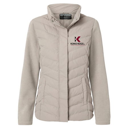 Weatherproof Women's Mixed Media Chevron Jacket