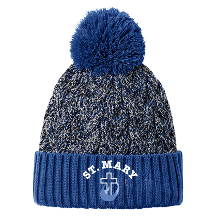 New Era Marled Knit Pom Beanie