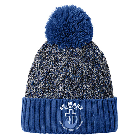 New Era Marled Knit Pom Beanie