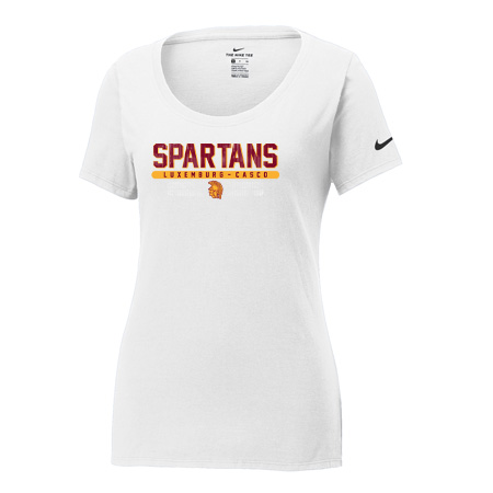 Nike Ladies Dri-FIT Cotton/Poly Scoop Neck Tee